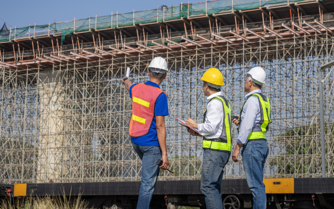 Commercial construction project in progress